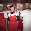 Portrait of Albana and her bakers in Sofia, Bulgaria