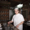 Portrait of a chef in Inat Kucha in Sarajevo, Bosnia